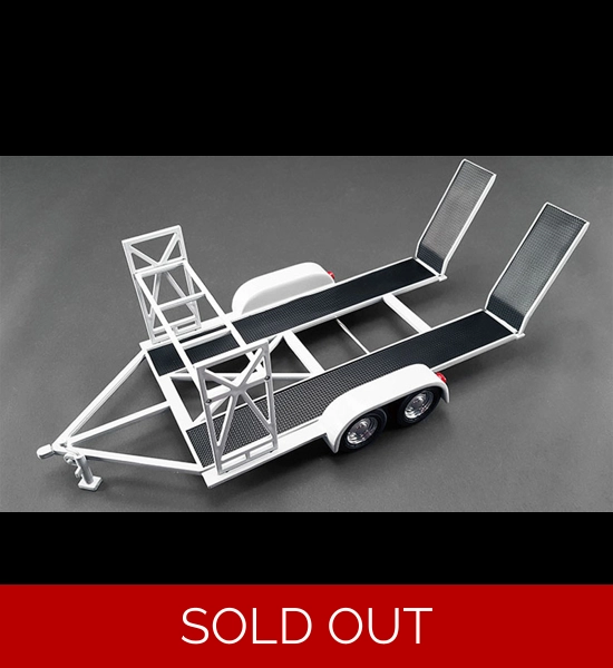 Acme Tandem Car Trailer W/Tire Rack